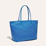 Goyard Artois Tote MM Sky Blue Goyardine Canvas & Chevroches Calfskin Palladium Hardware - Image 2